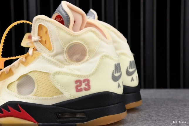 OFF-WHITE 5 Retro DH8565-100 Jordan Sail 0701